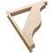 Ekena Millwork 5 1/2-in W x 36-in D x 44-in H Funston Block Rough Cedar Woodgrain TimberThane Outlooker, Primed Tan OUTUR055X36X44FST44RCPR - alternate 6